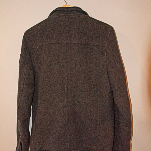 NWT Abercrombie & Fitch Wool Blend Mens Field Jacket  Gray Size Med - Picture 4 of 4